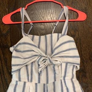 Blue and white romper from Abercrombie & Fitch